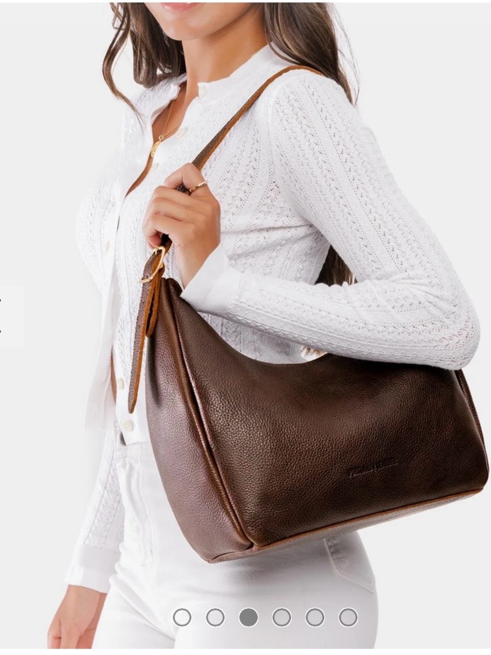 Portland, leather AP cold brew, Aspen medium bag purse